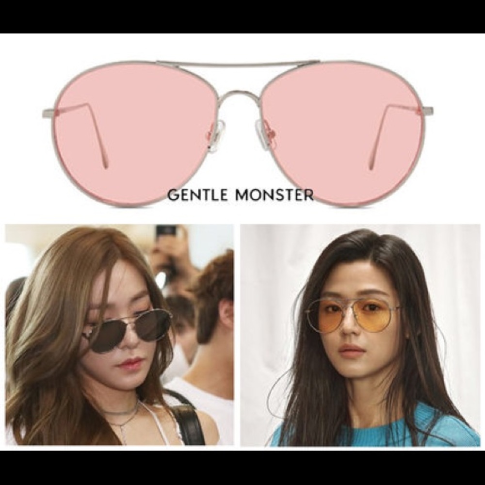gentle monster Danny ran sunglasses pink k pop